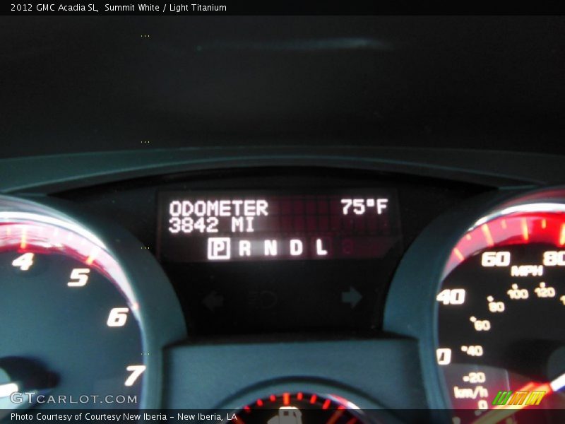 Summit White / Light Titanium 2012 GMC Acadia SL