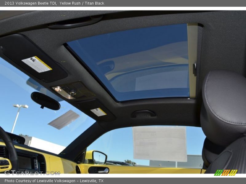 Yellow Rush / Titan Black 2013 Volkswagen Beetle TDI