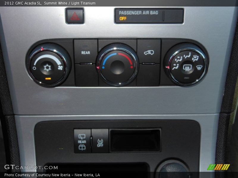 Summit White / Light Titanium 2012 GMC Acadia SL