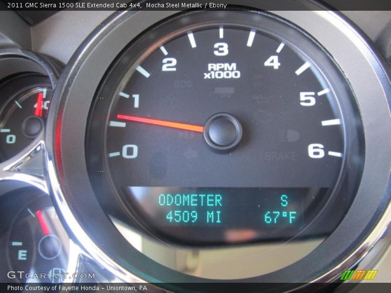 Mocha Steel Metallic / Ebony 2011 GMC Sierra 1500 SLE Extended Cab 4x4