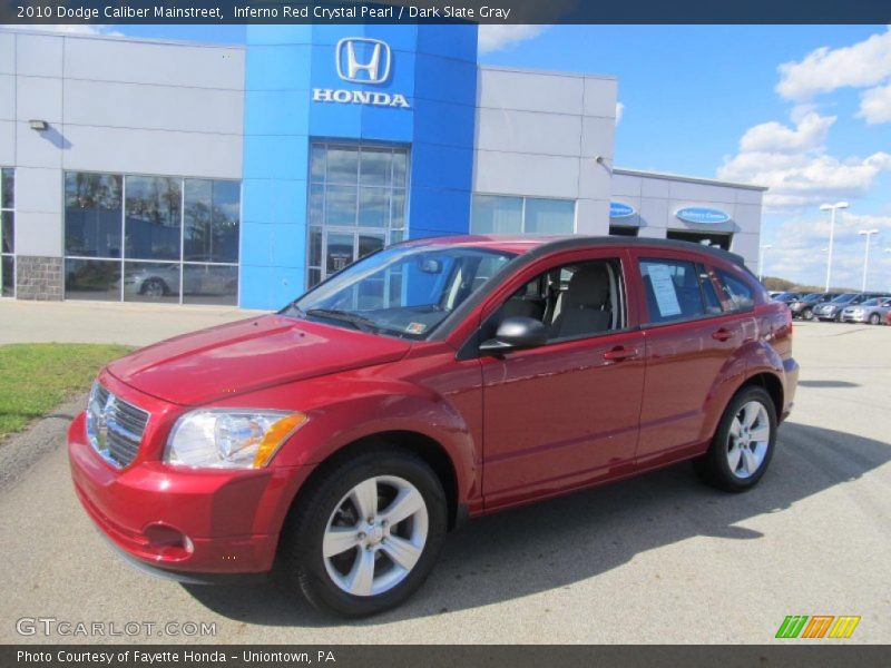 Inferno Red Crystal Pearl / Dark Slate Gray 2010 Dodge Caliber Mainstreet