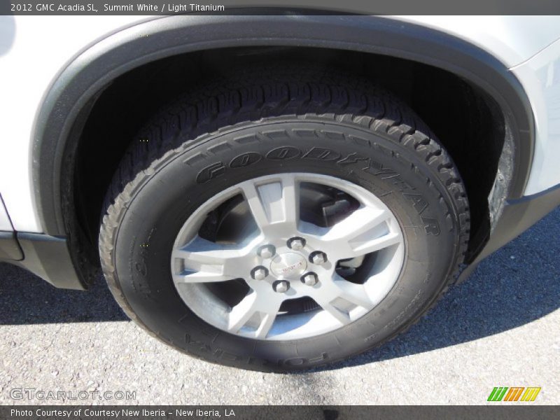 Summit White / Light Titanium 2012 GMC Acadia SL
