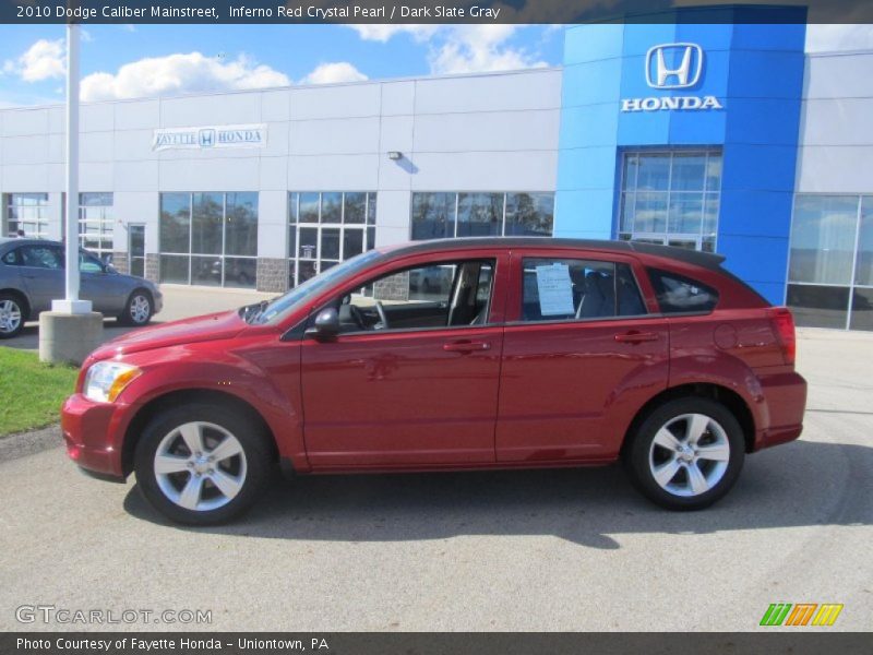 Inferno Red Crystal Pearl / Dark Slate Gray 2010 Dodge Caliber Mainstreet