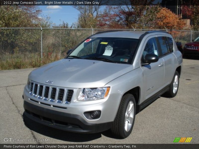Bright Silver Metallic / Dark Slate Gray 2012 Jeep Compass Sport