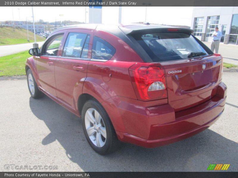 Inferno Red Crystal Pearl / Dark Slate Gray 2010 Dodge Caliber Mainstreet