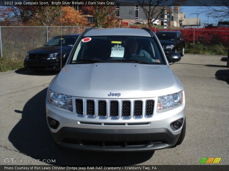 Bright Silver Metallic / Dark Slate Gray 2012 Jeep Compass Sport