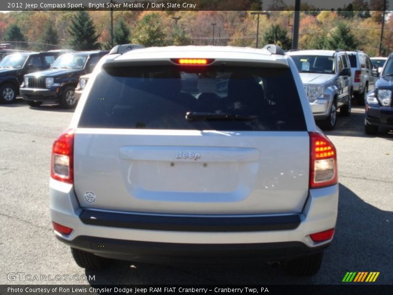 Bright Silver Metallic / Dark Slate Gray 2012 Jeep Compass Sport