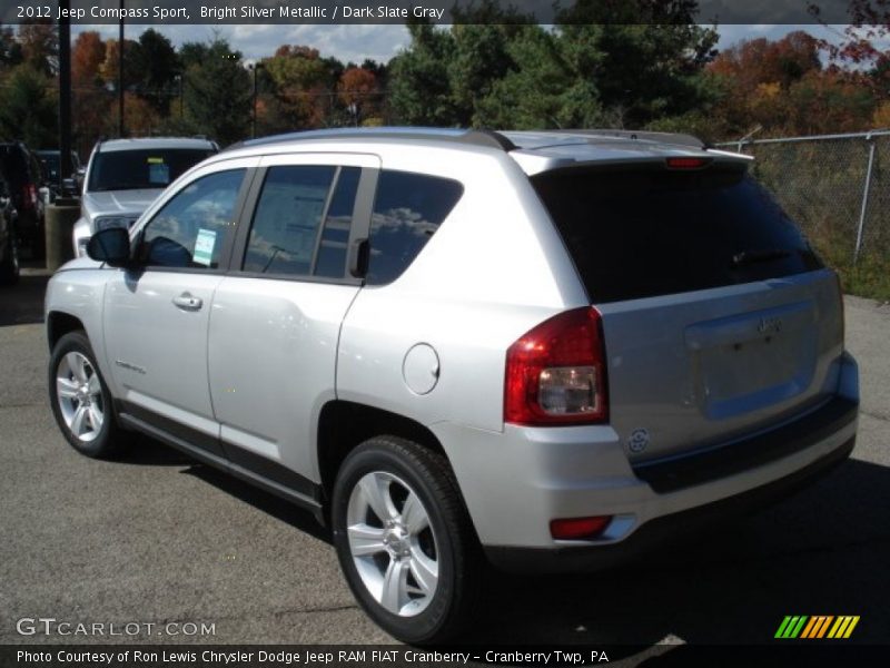 Bright Silver Metallic / Dark Slate Gray 2012 Jeep Compass Sport