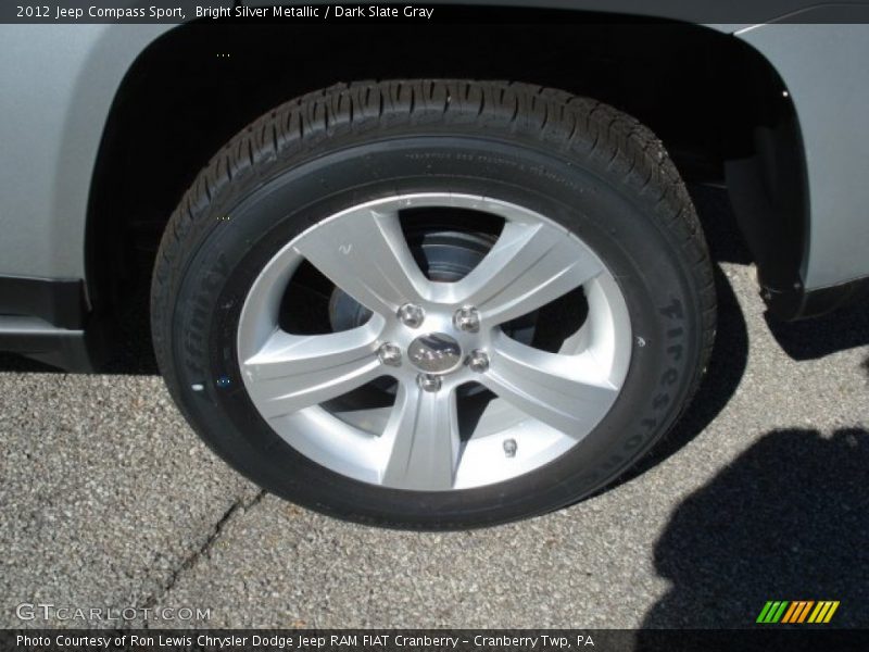 Bright Silver Metallic / Dark Slate Gray 2012 Jeep Compass Sport