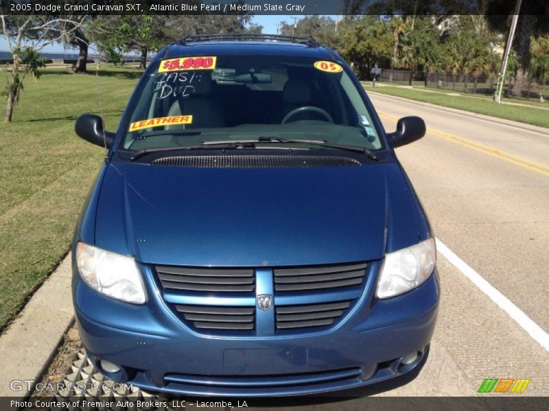 Atlantic Blue Pearl / Medium Slate Gray 2005 Dodge Grand Caravan SXT