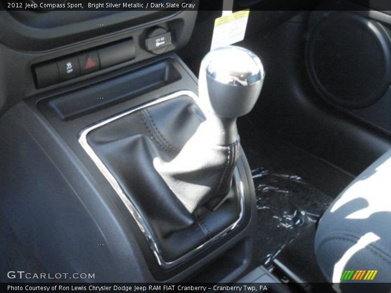 Bright Silver Metallic / Dark Slate Gray 2012 Jeep Compass Sport