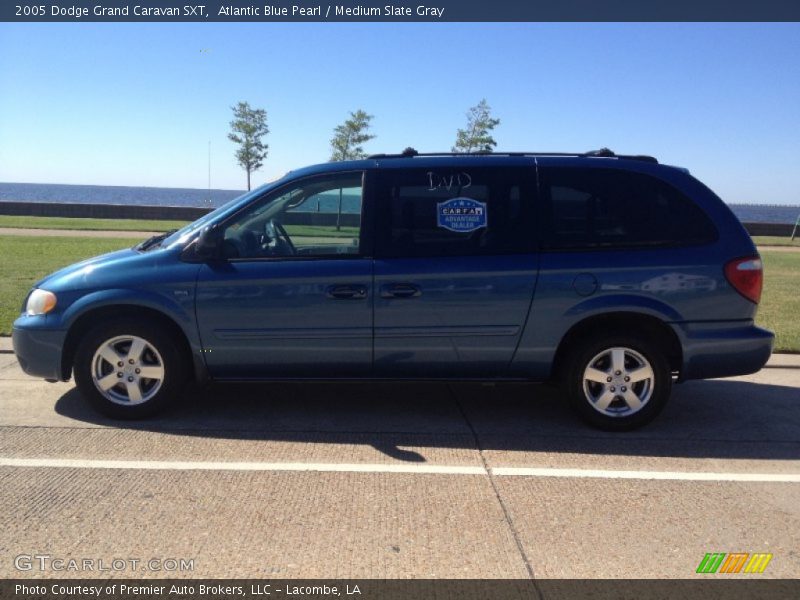 Atlantic Blue Pearl / Medium Slate Gray 2005 Dodge Grand Caravan SXT