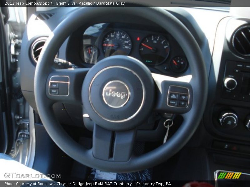 Bright Silver Metallic / Dark Slate Gray 2012 Jeep Compass Sport