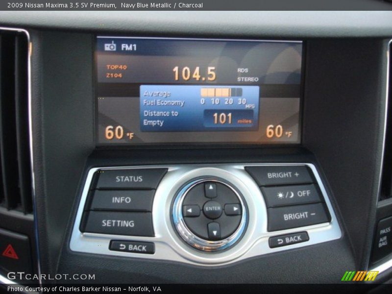 Navy Blue Metallic / Charcoal 2009 Nissan Maxima 3.5 SV Premium