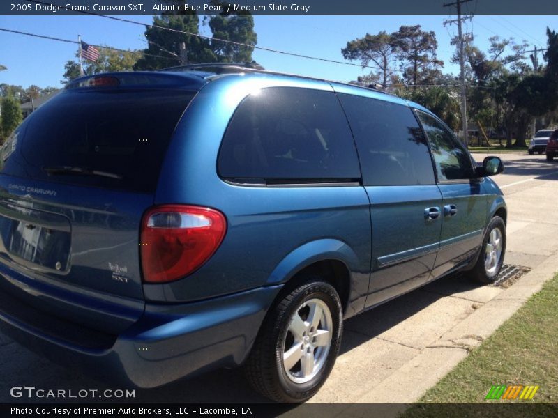 Atlantic Blue Pearl / Medium Slate Gray 2005 Dodge Grand Caravan SXT
