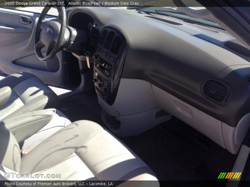 Atlantic Blue Pearl / Medium Slate Gray 2005 Dodge Grand Caravan SXT