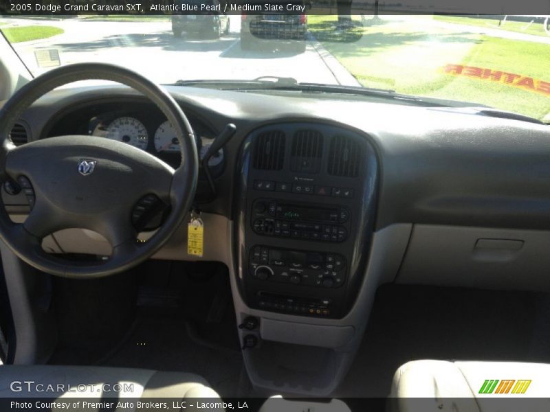 Atlantic Blue Pearl / Medium Slate Gray 2005 Dodge Grand Caravan SXT
