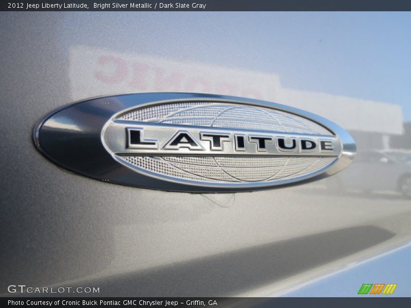 Bright Silver Metallic / Dark Slate Gray 2012 Jeep Liberty Latitude