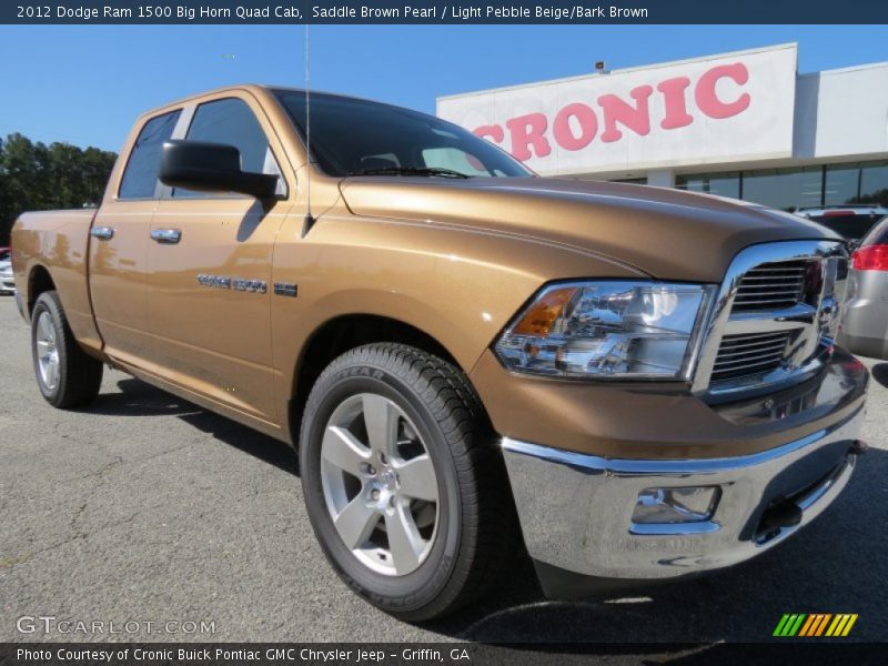 Saddle Brown Pearl / Light Pebble Beige/Bark Brown 2012 Dodge Ram 1500 Big Horn Quad Cab