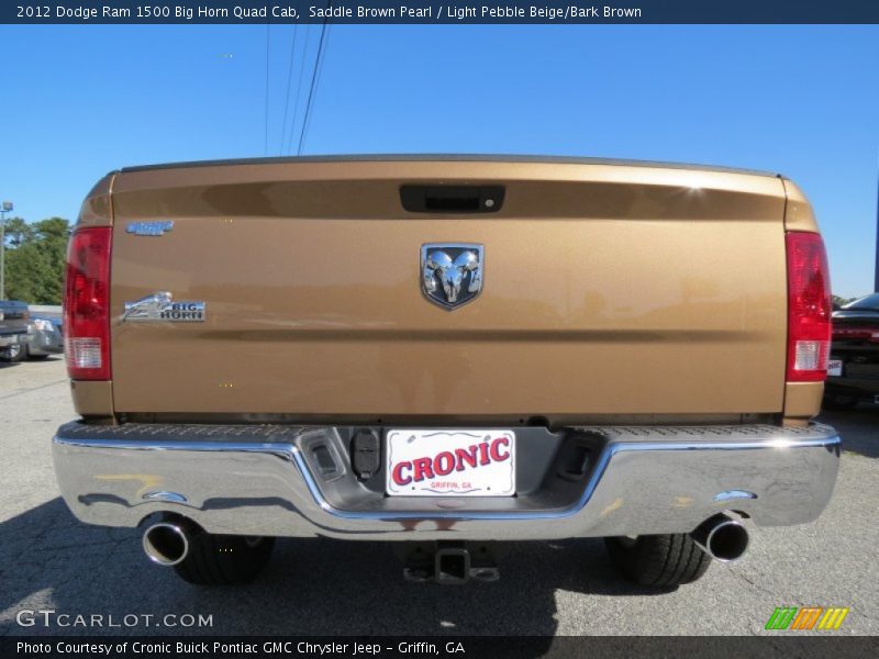 Saddle Brown Pearl / Light Pebble Beige/Bark Brown 2012 Dodge Ram 1500 Big Horn Quad Cab