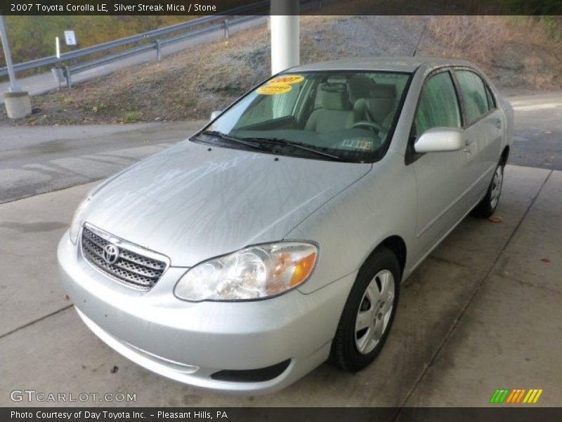 Silver Streak Mica / Stone 2007 Toyota Corolla LE