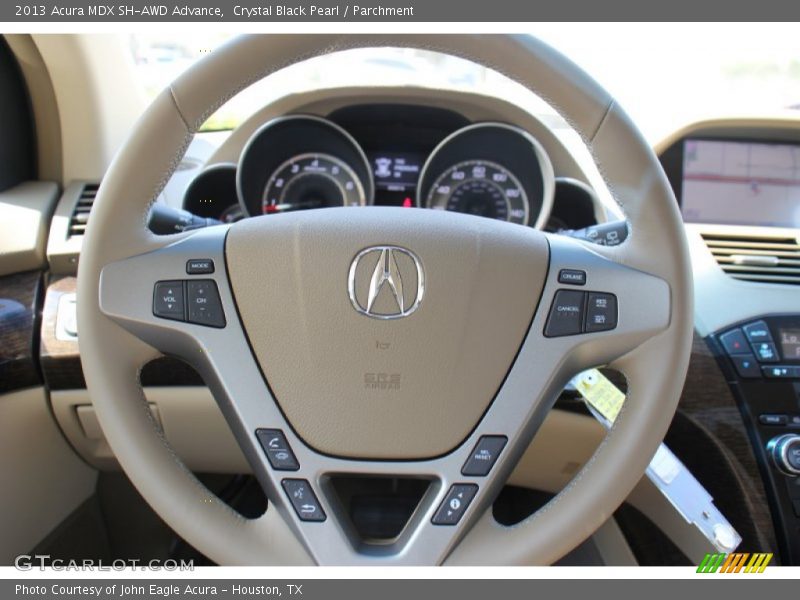 Crystal Black Pearl / Parchment 2013 Acura MDX SH-AWD Advance