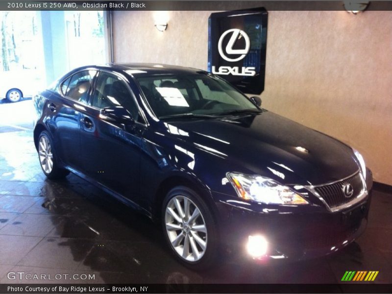 Obsidian Black / Black 2010 Lexus IS 250 AWD