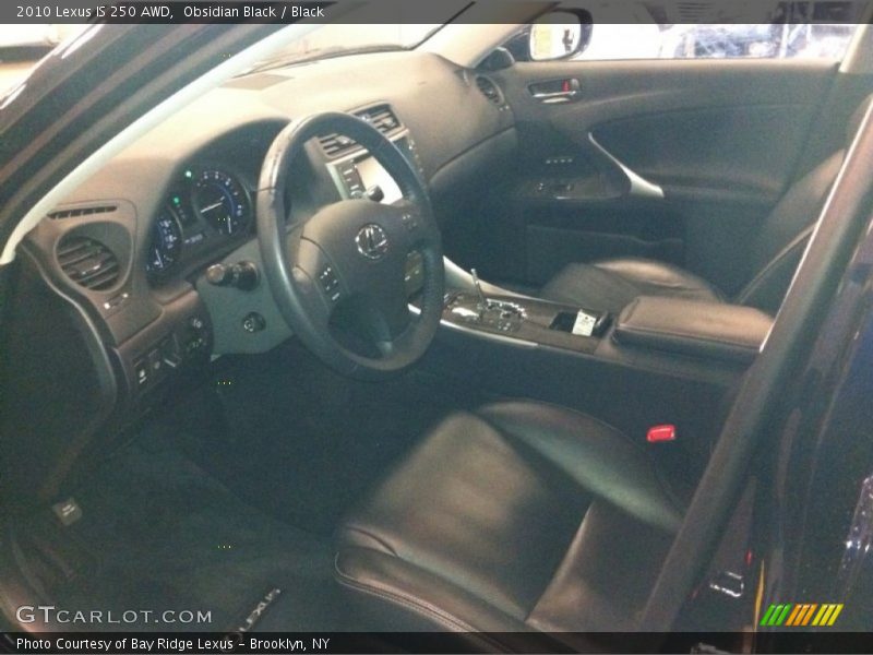 Obsidian Black / Black 2010 Lexus IS 250 AWD
