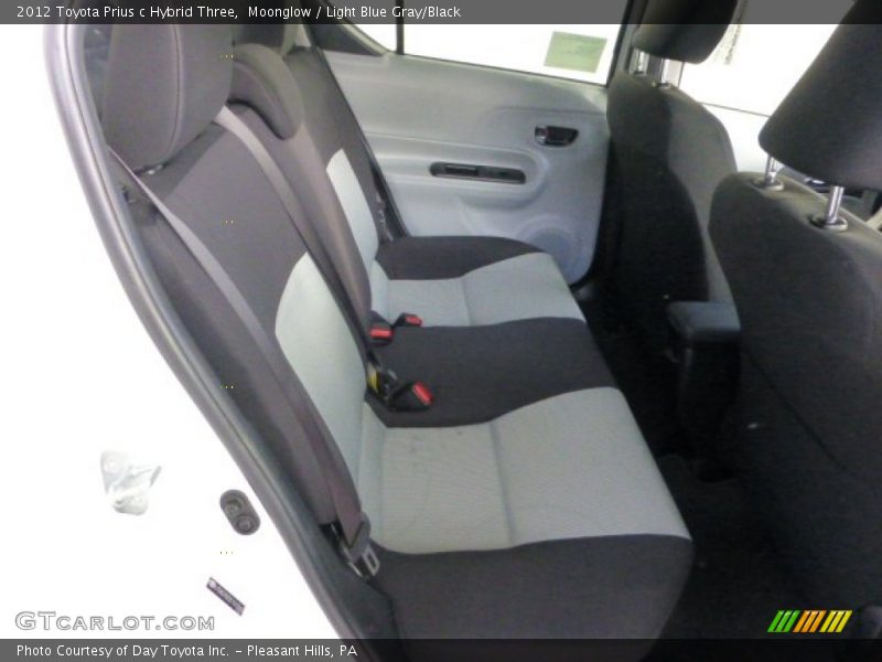 Moonglow / Light Blue Gray/Black 2012 Toyota Prius c Hybrid Three