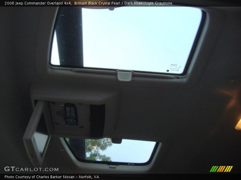 Brilliant Black Crystal Pearl / Dark Khaki/Light Graystone 2008 Jeep Commander Overland 4x4