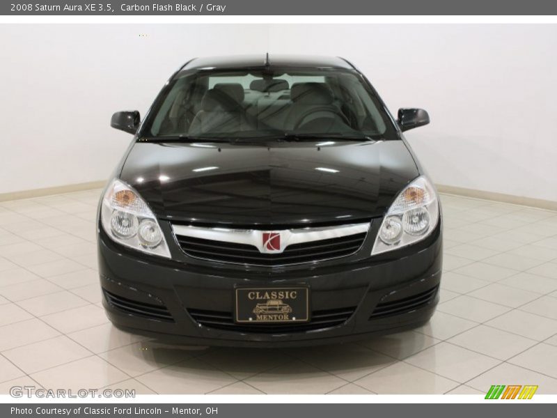 Carbon Flash Black / Gray 2008 Saturn Aura XE 3.5