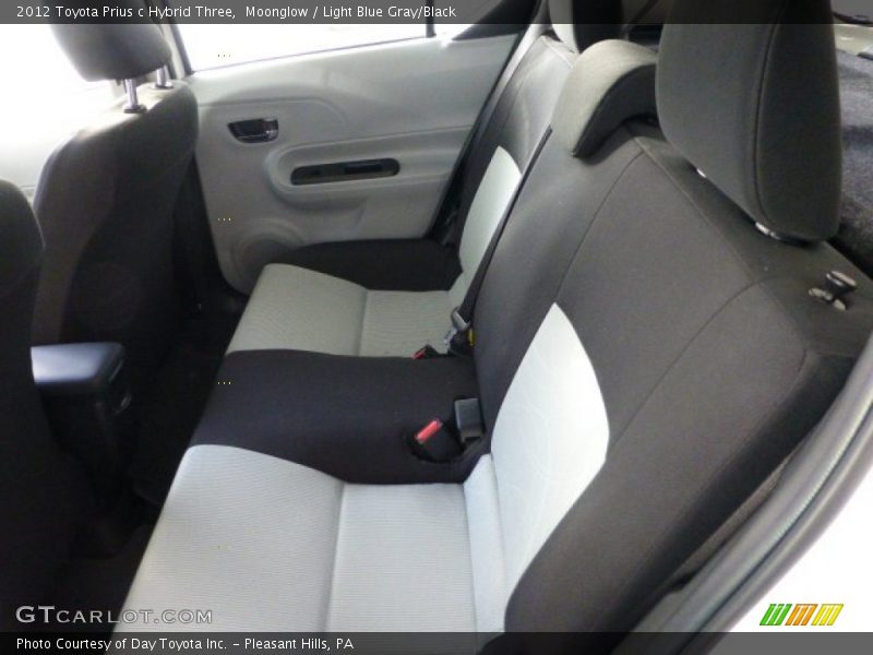 Moonglow / Light Blue Gray/Black 2012 Toyota Prius c Hybrid Three