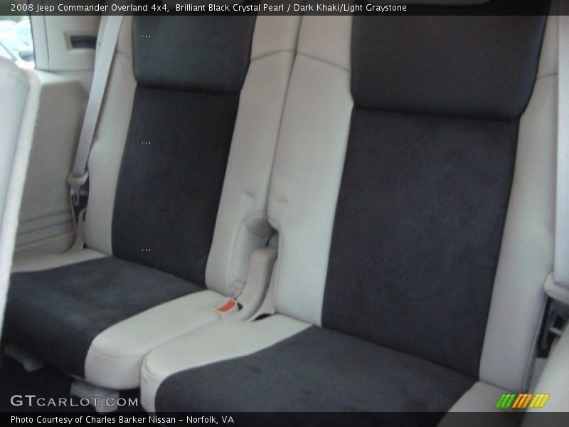 Brilliant Black Crystal Pearl / Dark Khaki/Light Graystone 2008 Jeep Commander Overland 4x4