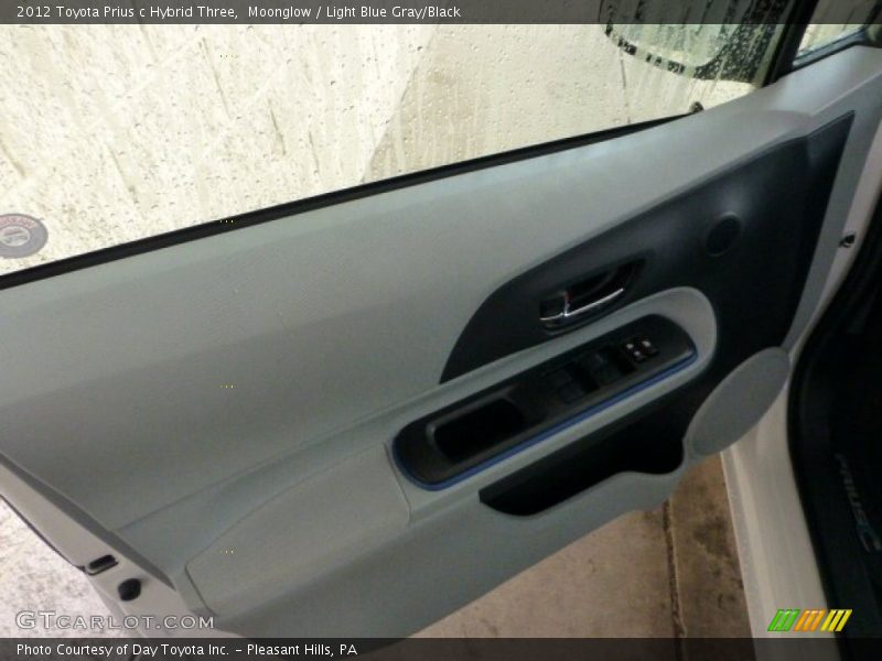 Moonglow / Light Blue Gray/Black 2012 Toyota Prius c Hybrid Three