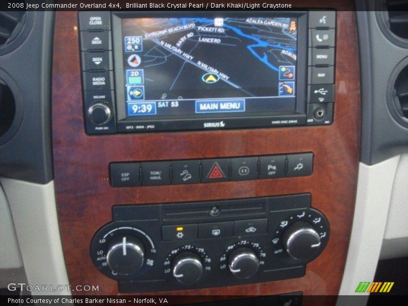 Brilliant Black Crystal Pearl / Dark Khaki/Light Graystone 2008 Jeep Commander Overland 4x4