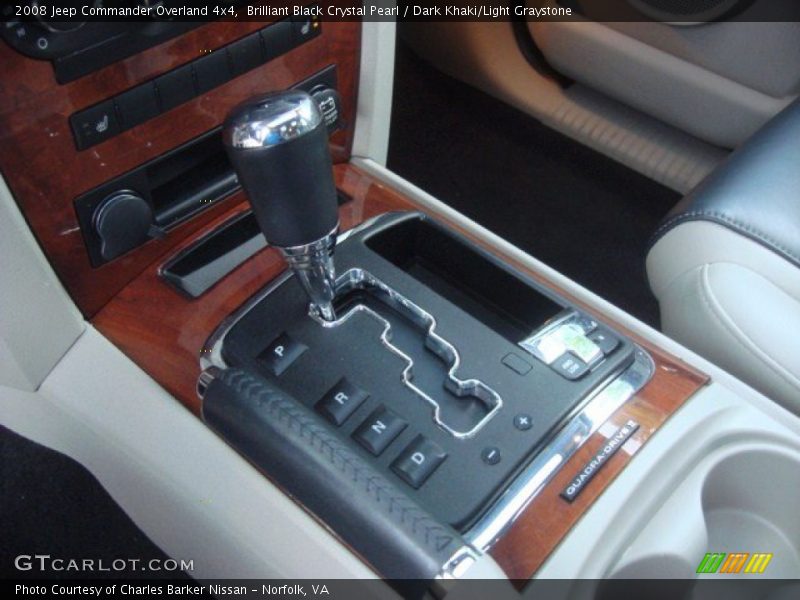 Brilliant Black Crystal Pearl / Dark Khaki/Light Graystone 2008 Jeep Commander Overland 4x4
