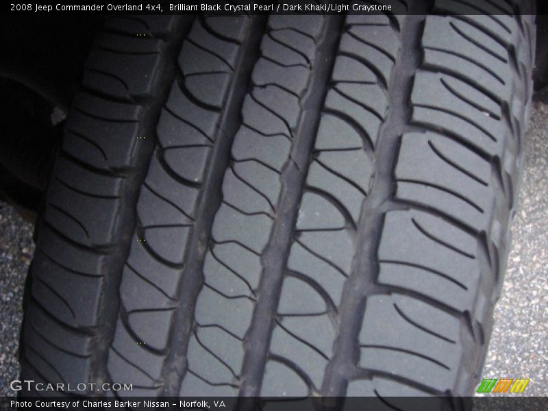 Brilliant Black Crystal Pearl / Dark Khaki/Light Graystone 2008 Jeep Commander Overland 4x4