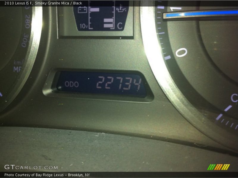 Smoky Granite Mica / Black 2010 Lexus IS F