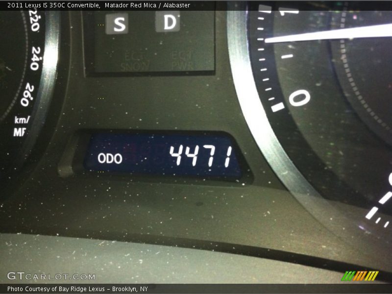Matador Red Mica / Alabaster 2011 Lexus IS 350C Convertible