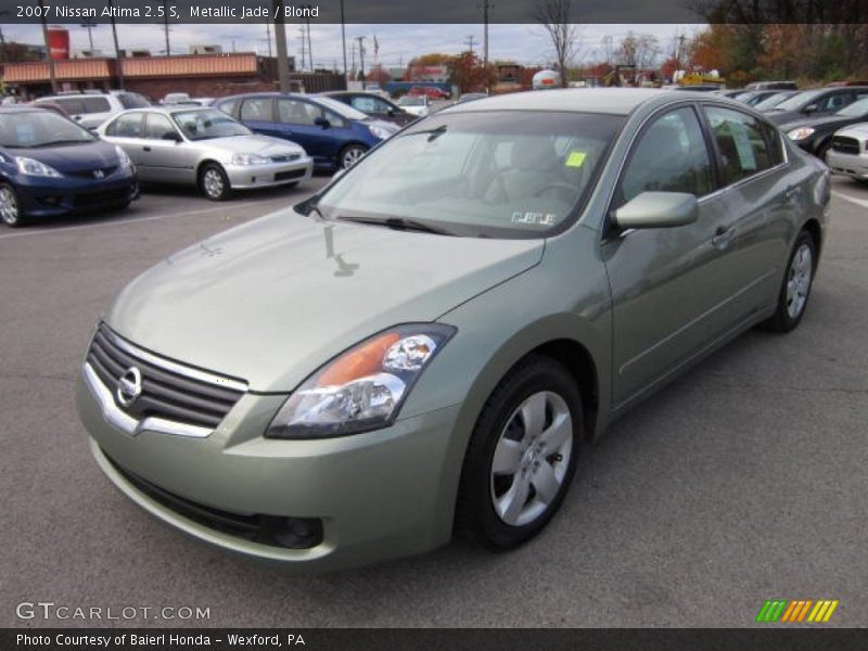 Metallic Jade / Blond 2007 Nissan Altima 2.5 S