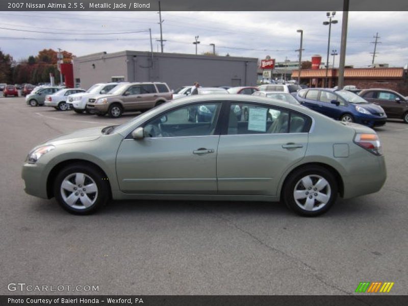 Metallic Jade / Blond 2007 Nissan Altima 2.5 S