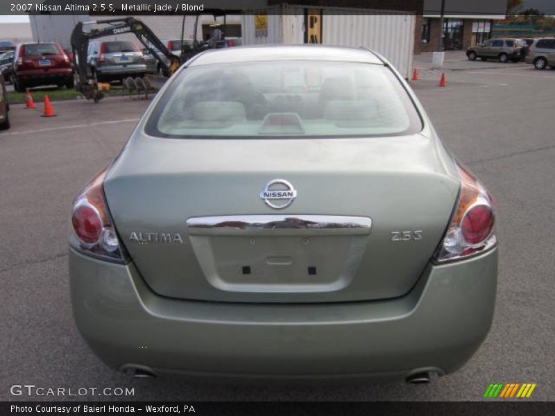 Metallic Jade / Blond 2007 Nissan Altima 2.5 S