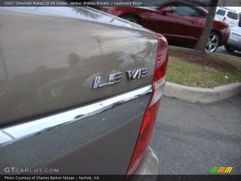 Amber Bronze Metallic / Cashmere Beige 2007 Chevrolet Malibu LS V6 Sedan