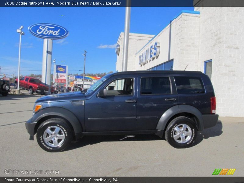 Modern Blue Pearl / Dark Slate Gray 2008 Dodge Nitro SXT 4x4