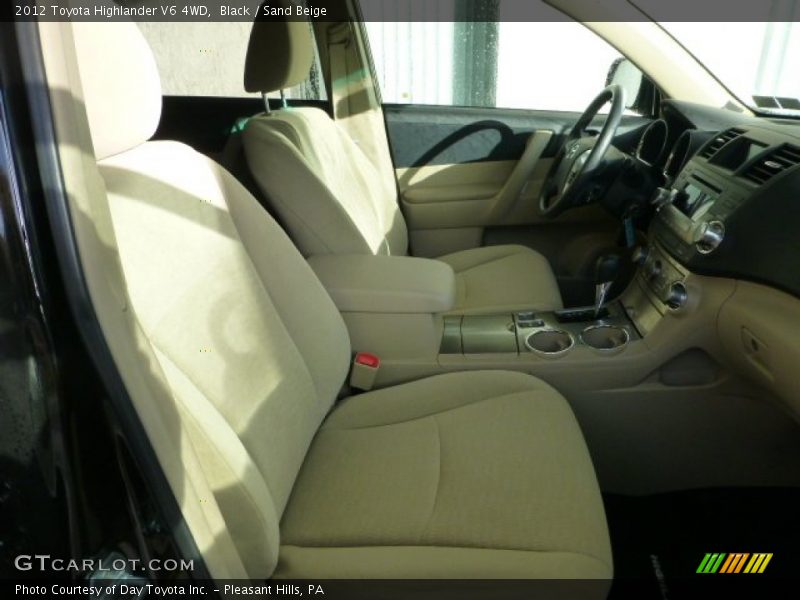 Black / Sand Beige 2012 Toyota Highlander V6 4WD
