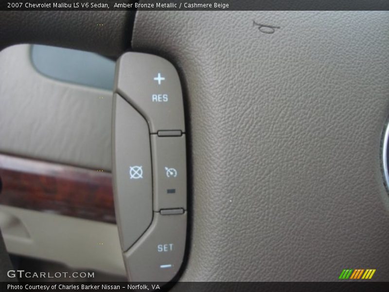 Amber Bronze Metallic / Cashmere Beige 2007 Chevrolet Malibu LS V6 Sedan