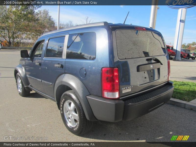 Modern Blue Pearl / Dark Slate Gray 2008 Dodge Nitro SXT 4x4