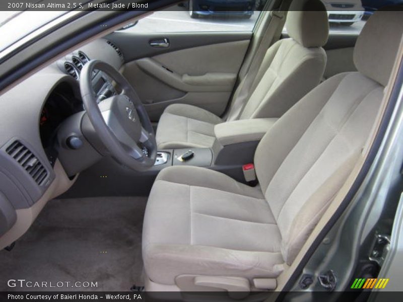 Metallic Jade / Blond 2007 Nissan Altima 2.5 S