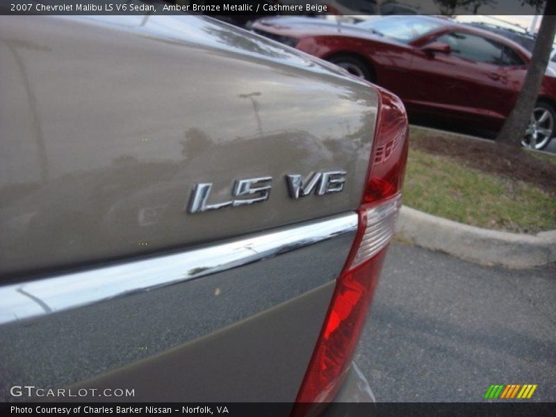 Amber Bronze Metallic / Cashmere Beige 2007 Chevrolet Malibu LS V6 Sedan