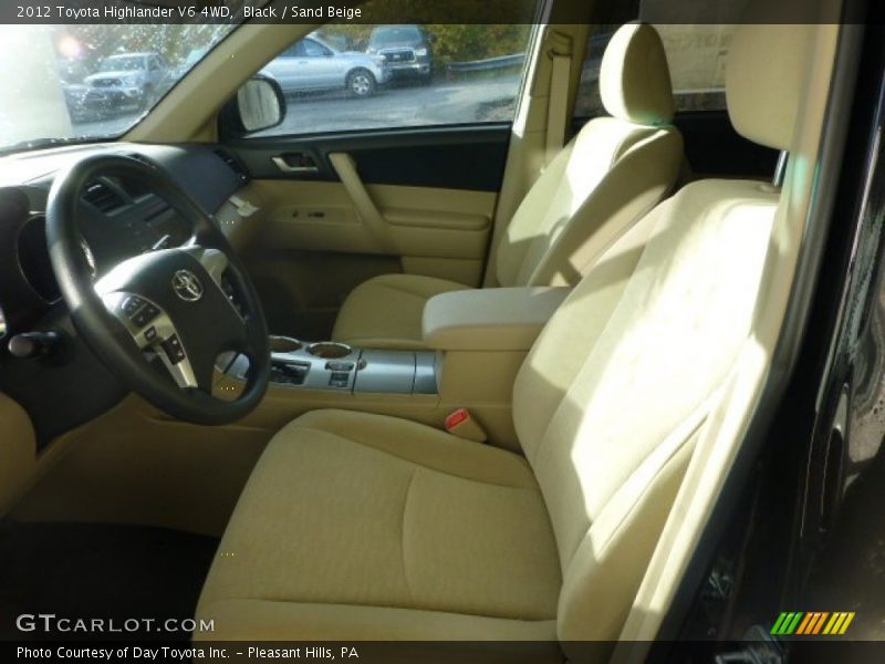 Black / Sand Beige 2012 Toyota Highlander V6 4WD